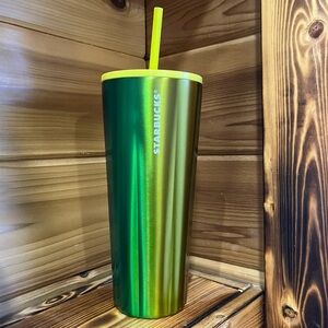 Starbucks 24oz speckled gradient lemon lime tumbler